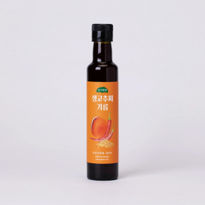 [한씨가원] 생고추씨기름 국산 100%, 1개, 270ml