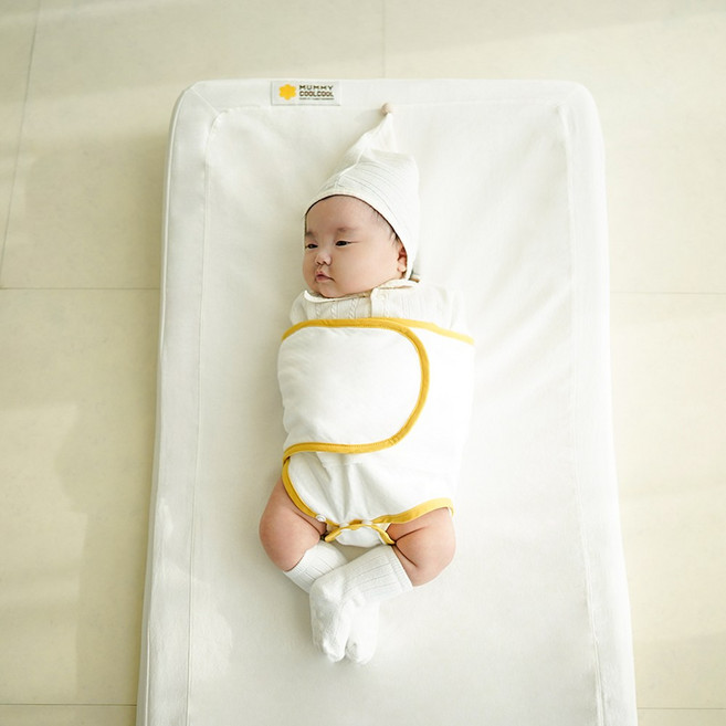 머미쿨쿨 무소음 스와들 스트랩 속싸개 밤부메쉬 M