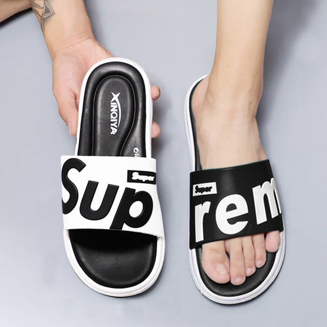 SUPER 남여공용 경량 에어쿠션 패션 슬리퍼