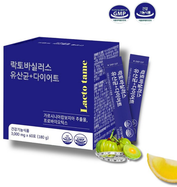 다이어트 유산균 락토바실러스 프로바이오틱스 분말 스틱 포 가르시니아 장 건강 체지방감소, 1개