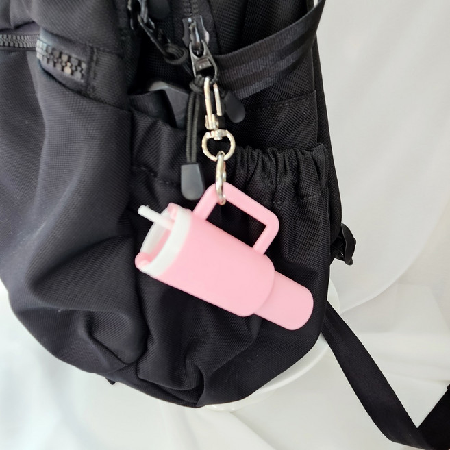 텀블러키링 3컬러 가방고리 커스텀 가방꾸미기 커플템 우정템 립밤보관케이스키링