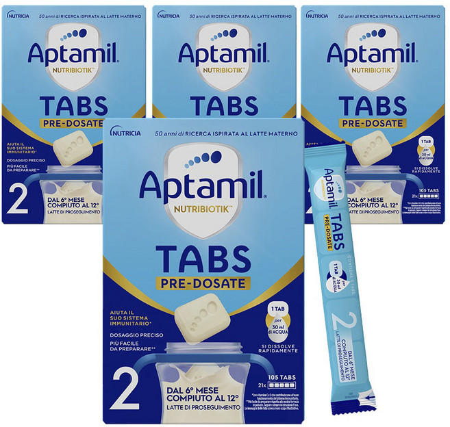 압타밀 탭스2단계 스틱분유 (21스틱) 4박스, 4개, 21개입