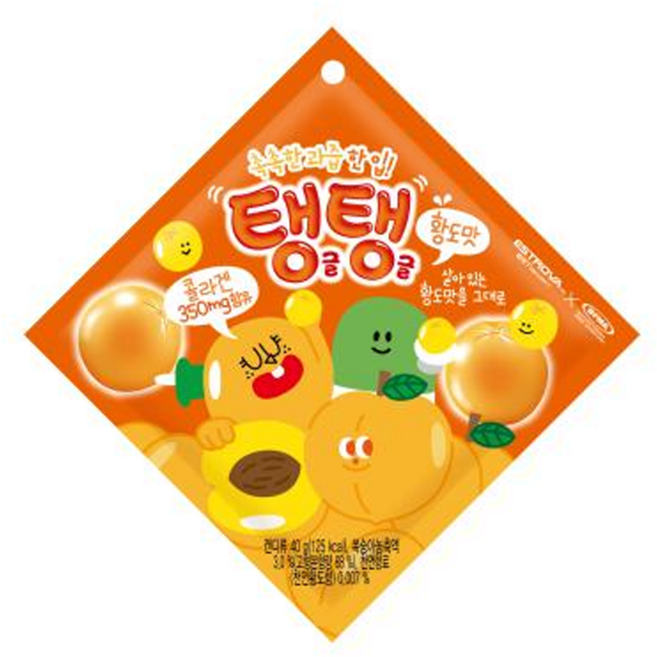 서주 탱글탱글 황도맛 젤리, 40g, 2개