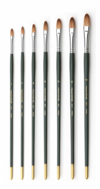 화홍 아크릴/유화겸용붓 최고급 콜린스키모 827F 시리즈 7본세트