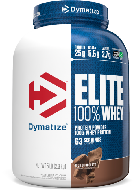 Dymatize ELITE乳清蛋白粉, 濃郁的巧克力, 1個, 2.3 公斤