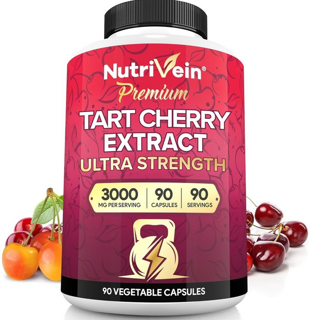 뉴트리베인 타트체리 샐러리씨드 추출물 90캡슐, 뉴트리 타트 체리 3000mg 90캡슐 건강지원 영양제
