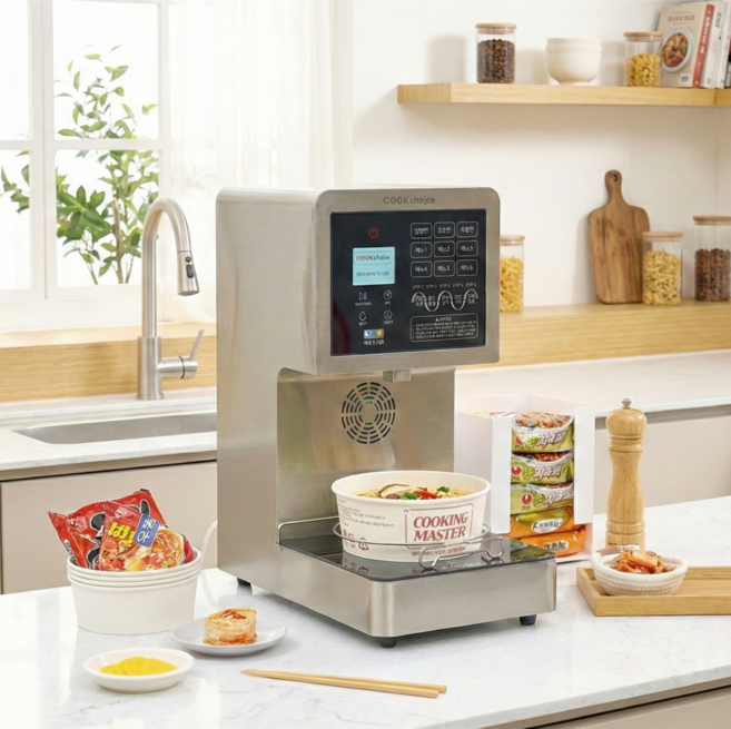 쿡초이스 한강 무인업소용 가정용 셀프용 1구 라면조리기, 일반형, KO54-12