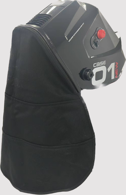 맥신 용접두건 용접 안면 보호대 방염면 용접워머 스패터방지 머리 보호대, 1개, 블랙