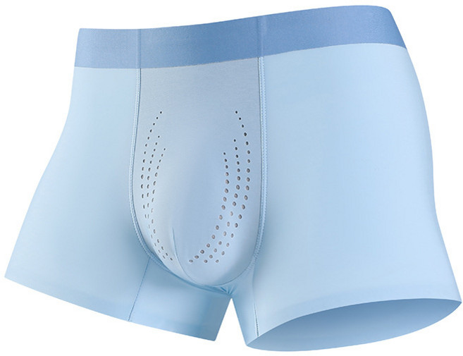 男士冰絲無痕平角內褲 10A抗菌透氣四角褲