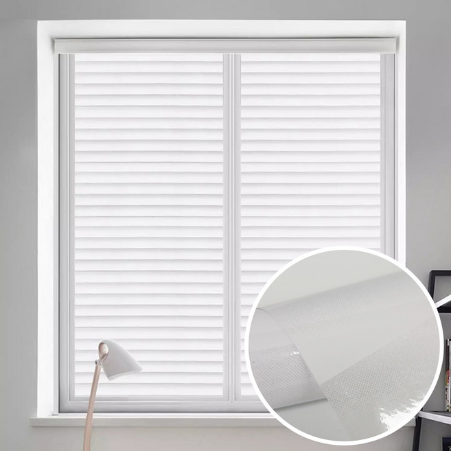 다잘 무점착 창문시트지 거울 불투명 유리창시트지, 시트지 A - 가로줄무늬형