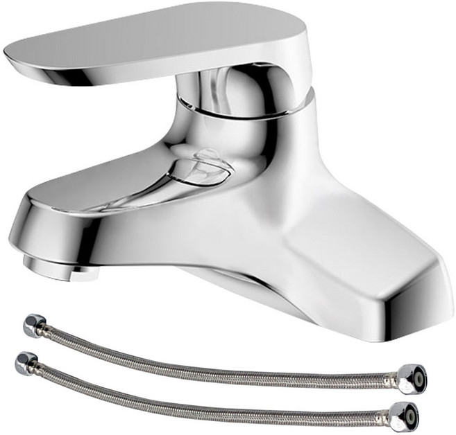 대림바스 투홀 세면기 수전 DL-YL6A11 + 세면대고압호스40cm(2개), 1개