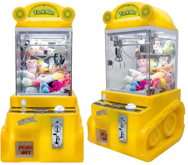 아케이드랜드 인형뽑기기계 업소용 가정용 가챠 오락실, 1개, 옐로