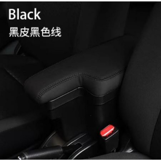Takumi 匠技研 JB74 L型中央扶手 專為Jimny設計 改裝升級, 1個, 黑皮黑線