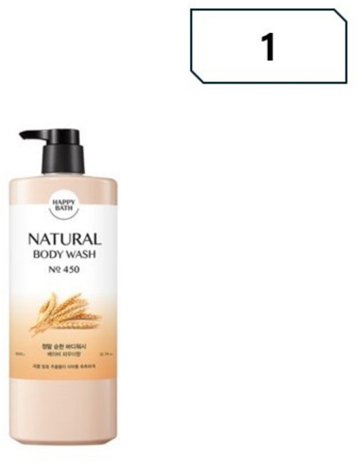 해피바스 순한 바디워시, 400g, 1개