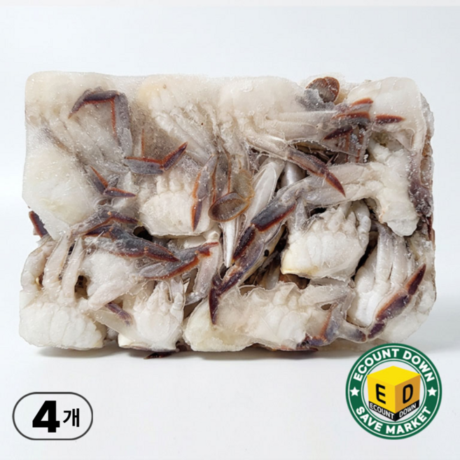 냉동꽃게 절단꽃게 ( L ) 450g, 4개