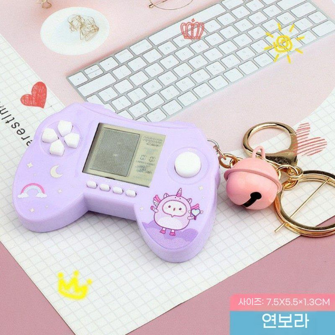 레트로게임기 가정용오락기 휴대용 테트리스 오락기 레트로미니게임기 휴대용게임기, 중국 (본토, 독립형 표준, 보라색 핸들+러시아 콘솔+악세사리