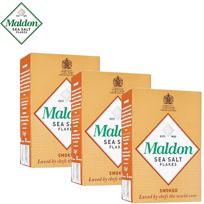 말돈 영국 maldon 훈제바다소금 플레이크 125g 묶음 독일직배송, 3박스