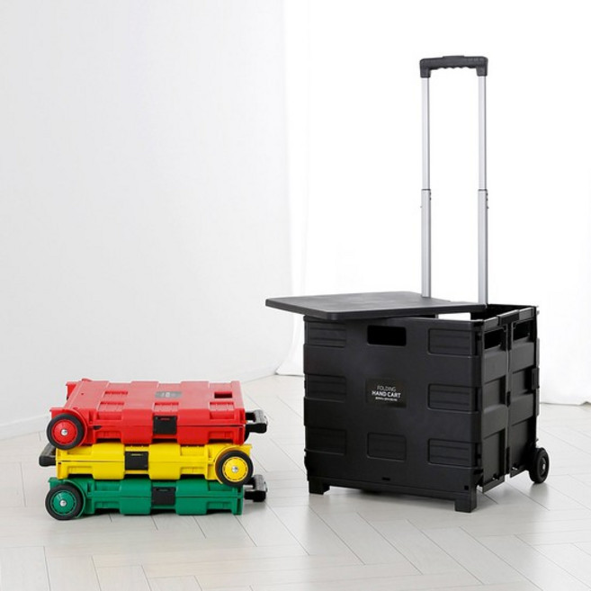 접이식 핸드카트 35kg, 01. 블랙, 1개