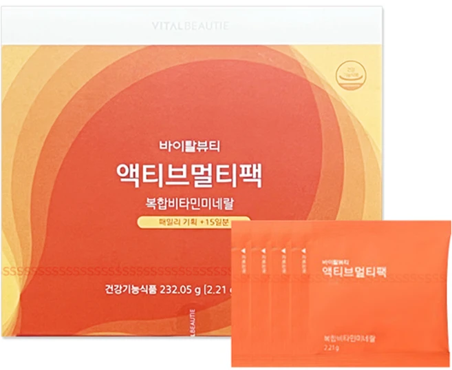 바이탈뷰티 액티브 멀티팩 패밀리_105일분(포장옵션), 232.05g, 1개 - 쿠팡