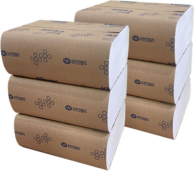 크리넥스 드라이셀 핸드타올 1500매 47223 소분포장, 250개입, 6개