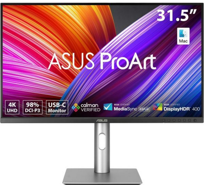 ASUS ProArt 디스플레이 32인치31.5인치 프로페셔널 모니터PA329CRV IPS 4K UHD3840 x 2160 98 DCIP3 색 정확도 δE 2 Calm, 32" 4K HDR400 Daisy-Chain Mac, 1개