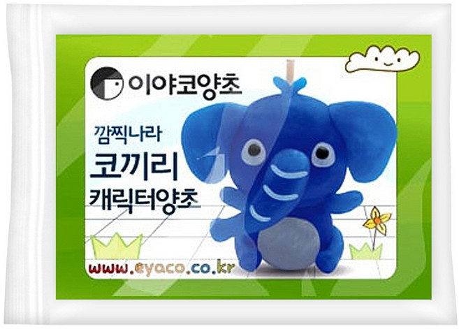 TNB 이야코 깜찍나라 양초 CRM-EY-CANDLE, 코끼리, 1개