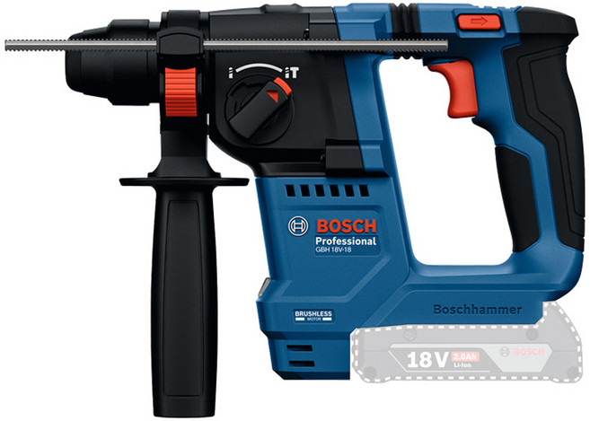 보쉬 GBH18V-18 충전 로터리 해머드릴 18V 본체만 베어툴, 1개