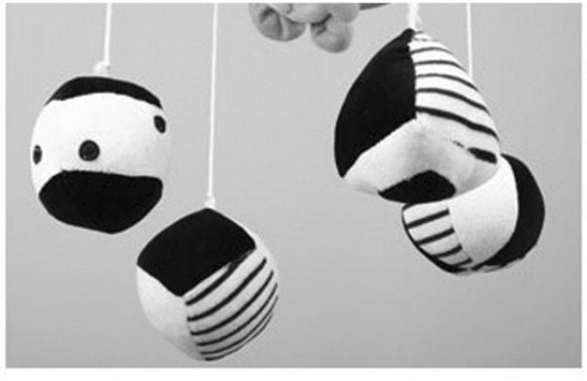 딸랑이 도형흑백모빌 (더블구성용) 신생아모빌 봉제 도형인형, 본상품선택