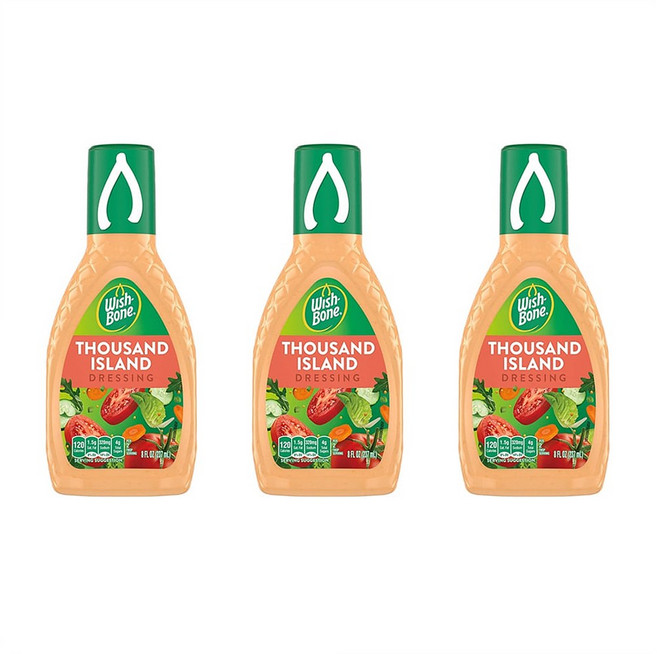 Wish-Bone Thousand Island Dressing 위시본 사우전드 아일랜드 드레싱, 3개, 237ml