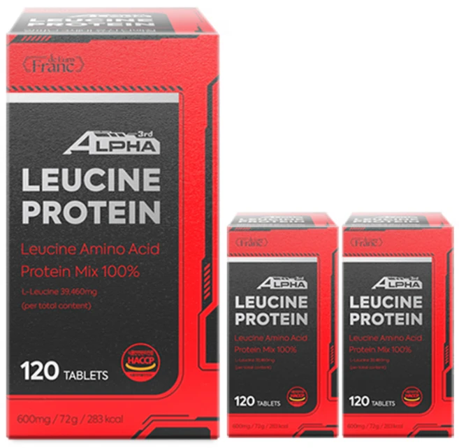 100% 알파닌 3세대 류신 근육 단백질 BCAA 보충제 wpi isp, 3개, 120정 - 쿠팡