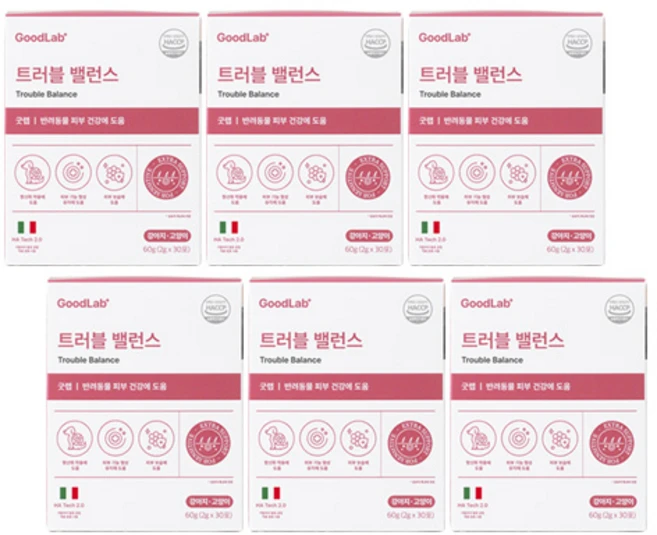 펫펫펫 강아지 고양이 피부 영양제 굿랩 30p, 30회분, 피부/피모, 6개 - 쿠팡