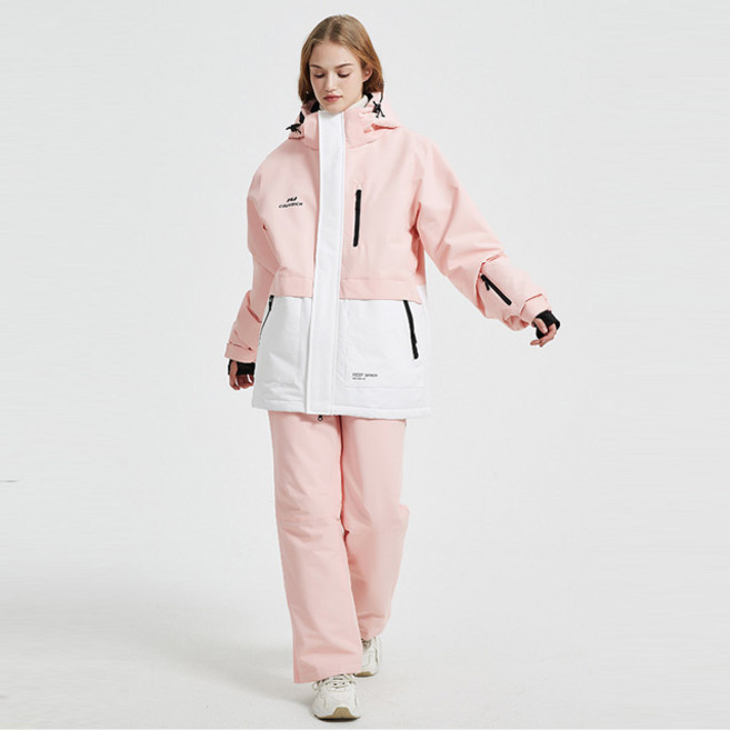 코우비기션 남자 여성 스키복 세트 스노우보드복 자켓 바지