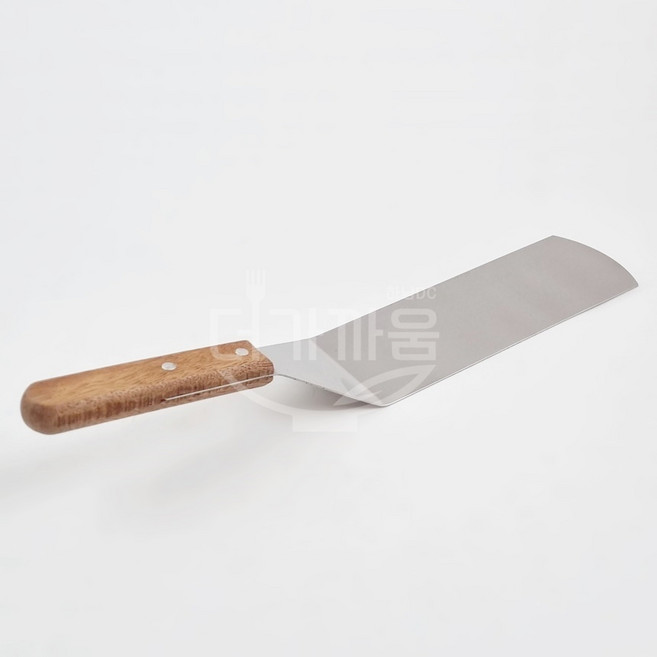 사각 스페치 (대) 우드손잡이 철판요리 볶음요리 도구 조리용 헤라 부침개 전 뒤집개, 1개