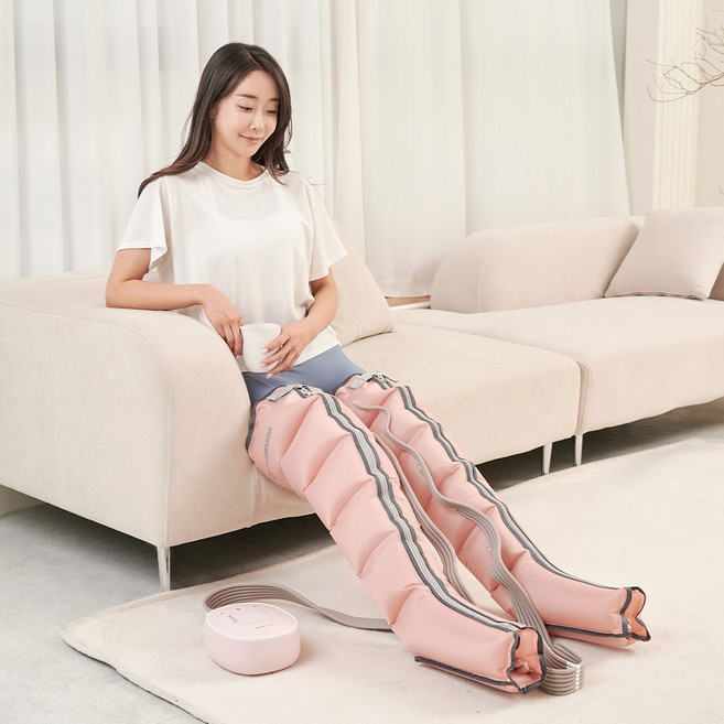비타그램 공기압 다리마사지기 에어그라운드 플러스 6방 VG-AG0906 핑크