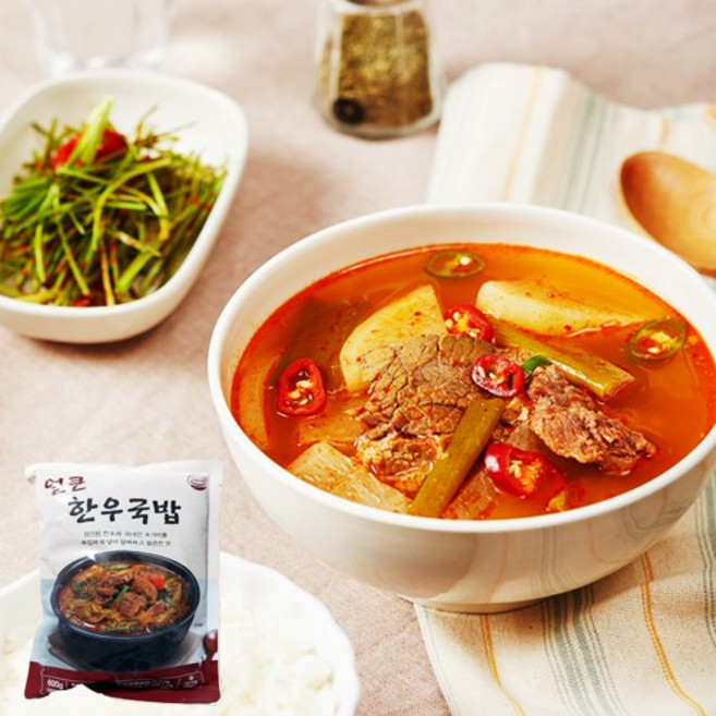 농우 바르담 얼큰한우국밥 600g, 1개