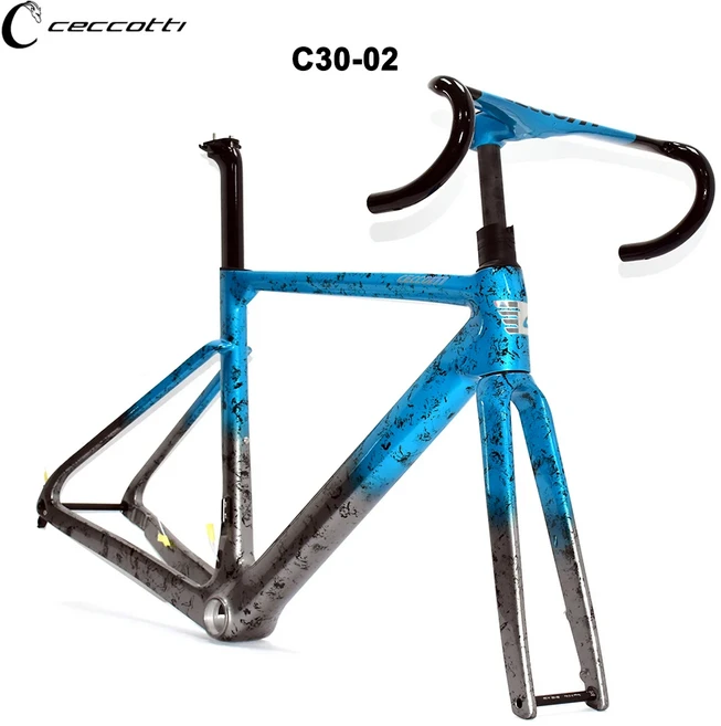 CECCOTTI 카본 프레임 로드 바이크 풀 히든 케이블 디자인 및 T47BB 자전거 세트 최신 모델, 04 51cm-T47, 10 C30-02 et
