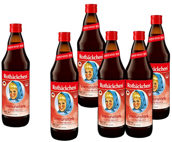 독일 로트벡쉔 이뮨스타크 마시는 비타민영양제 아연 700ml 6개