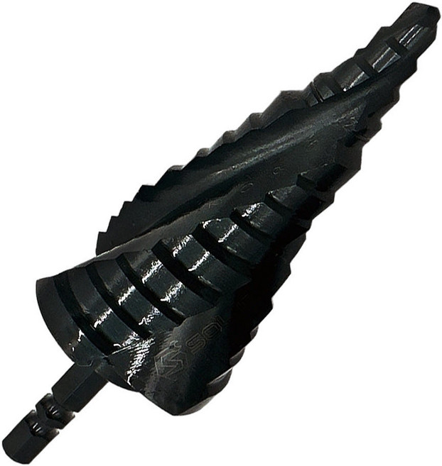 솔리드 3날 철 스텐 스테인레스 스텝드릴 철 나무 홀쏘 홀커터 비트 천공 목재 겸용, 3날 스텝드릴 6-35MM (철/스텐), 1개