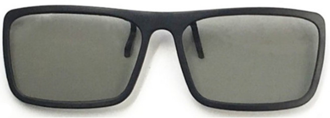 입체영화 시청용 안경결합형 오버글라스 3D 편광안경 빛분리안경 쓰리디안경 입체사진, 2개, 클립형 3D 편광안경(케이스 포함)