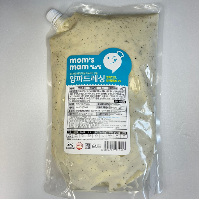맘스맘 양파 드레싱 2kg, 1개