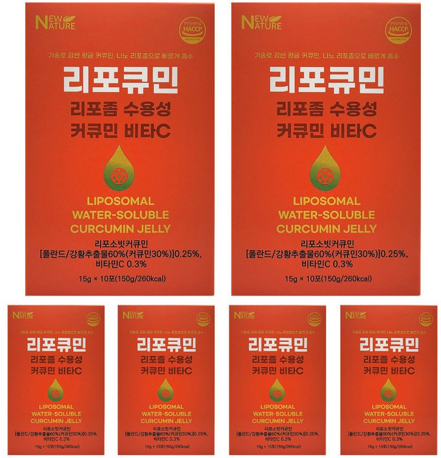 리포좀 수용성 커큐민 비타민 리포큐민, 6개, 150g