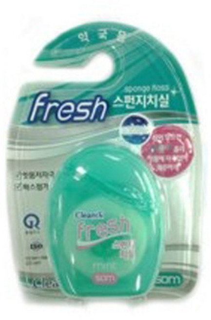 클린32 프레쉬 스펀지치실(민트) 50m/치실/구강용품/스펀지치실/민트향, 1개, 1개입
