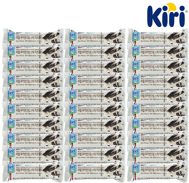 끼리 크림치즈 리얼스틱 케이크 30g 쿠키앤크림 30개