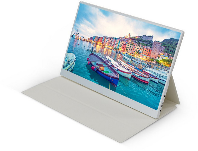 카멜 포터블 FHD 터치 휴대용모니터 CPM1530IT, 39.6cm, 화이트 CPM1530ITW