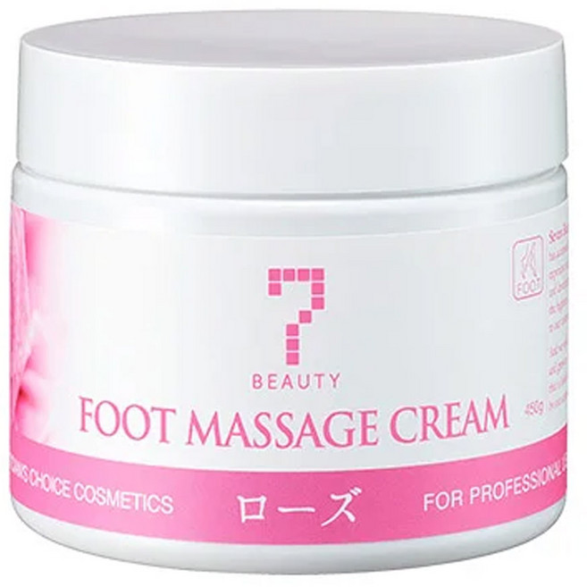 세븐뷰티 대용량 발 마사지크림 로즈 450g 업소용 에스테틱 피부관리 각질관리 아기발, 1개, 1개입
