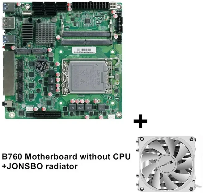 토프톤 8베이 NAS 메인보드 인텔 12-14세대 Q670 LGA1700 8SATA 2NVMe 42.5G 랜 ITX 방화벽 PC DDR5 1PCIEX, 01 No CPU No Ram No HD, 04 B760 No vPro JONSBO