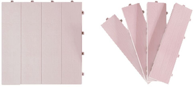 베란다 조립식 데크타일 테라스 발코니 바닥 마루 1p 데크타일36p 베란다데크타일 옥상바닥, 차콜블랙, 1개