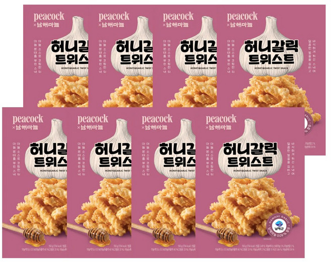 피코크 허니갈릭 트위스트, 8개, 150g