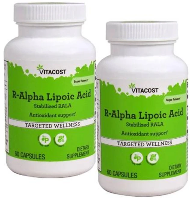 비타코스트 R-알파리포산 210mg 캡슐 Vitacost R-Alpha Lipoic Acid Stabilized RALA, 2개, 60정 - 쿠팡