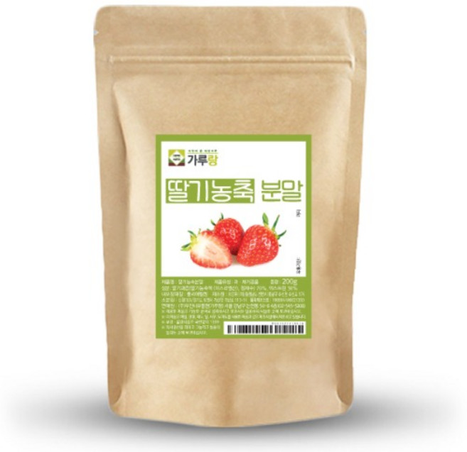 가루랑 딸기 농축 분말, 200g, 1개